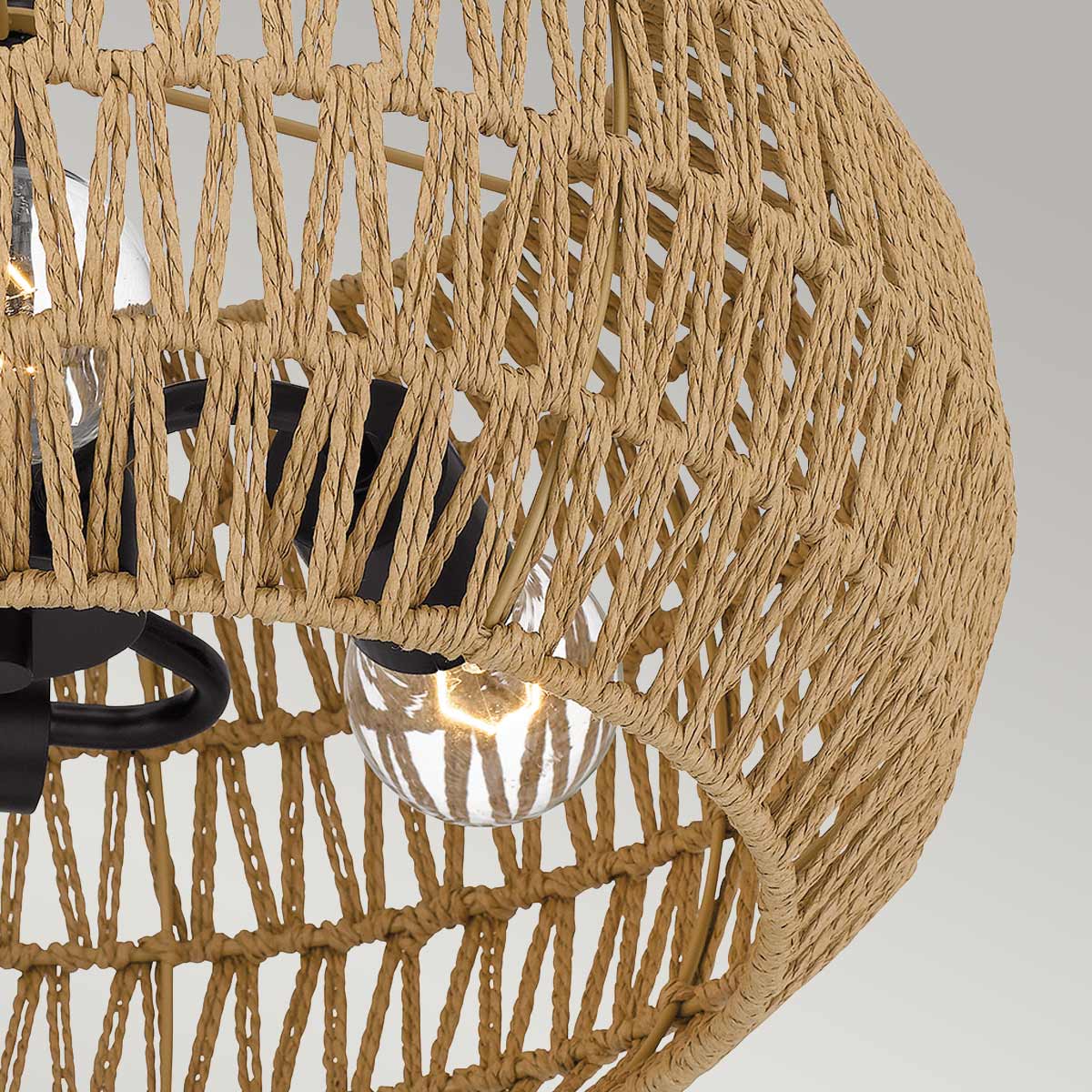 Quoizel Casablanca 3 lt Semi Flush - Palladian Bronze E27