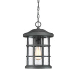 Crusade 1 Light Chain Lantern - Earth Black IP44 E27