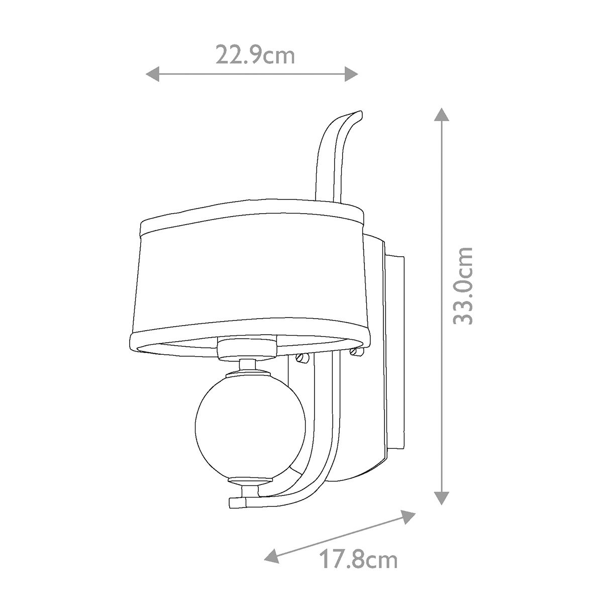 Gotham 1 Light Wall Light - Brushed Brass IP20 G9