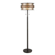 Laguna 2 Light Floor Lamp - Renaissance Copper E27