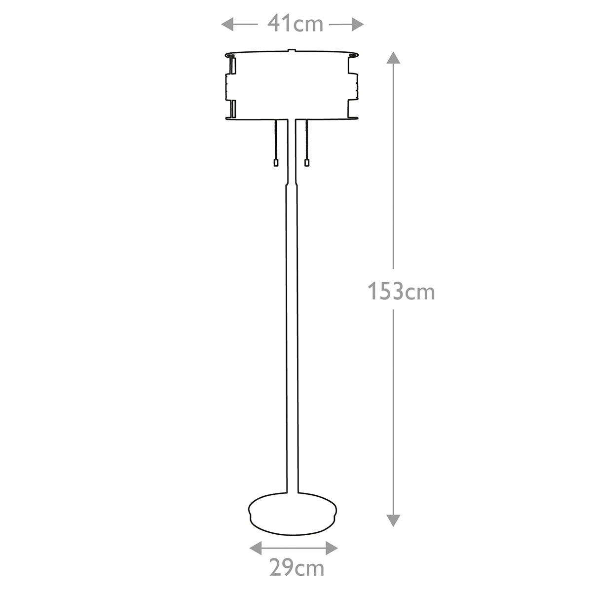 Laguna 2 Light Floor Lamp - Renaissance Copper E27