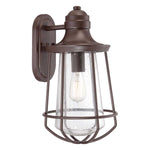 Marine 1 Light  Outdoor Wall Lantern - Western Bronze E27 IP44