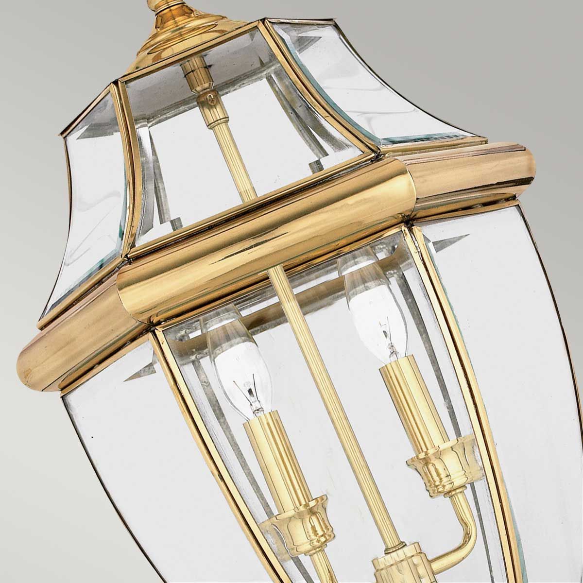 Newbury 1/2Lt Chain Lantern - Lacquered Polished Brass/Lacquered Aged Copper IP23 E27