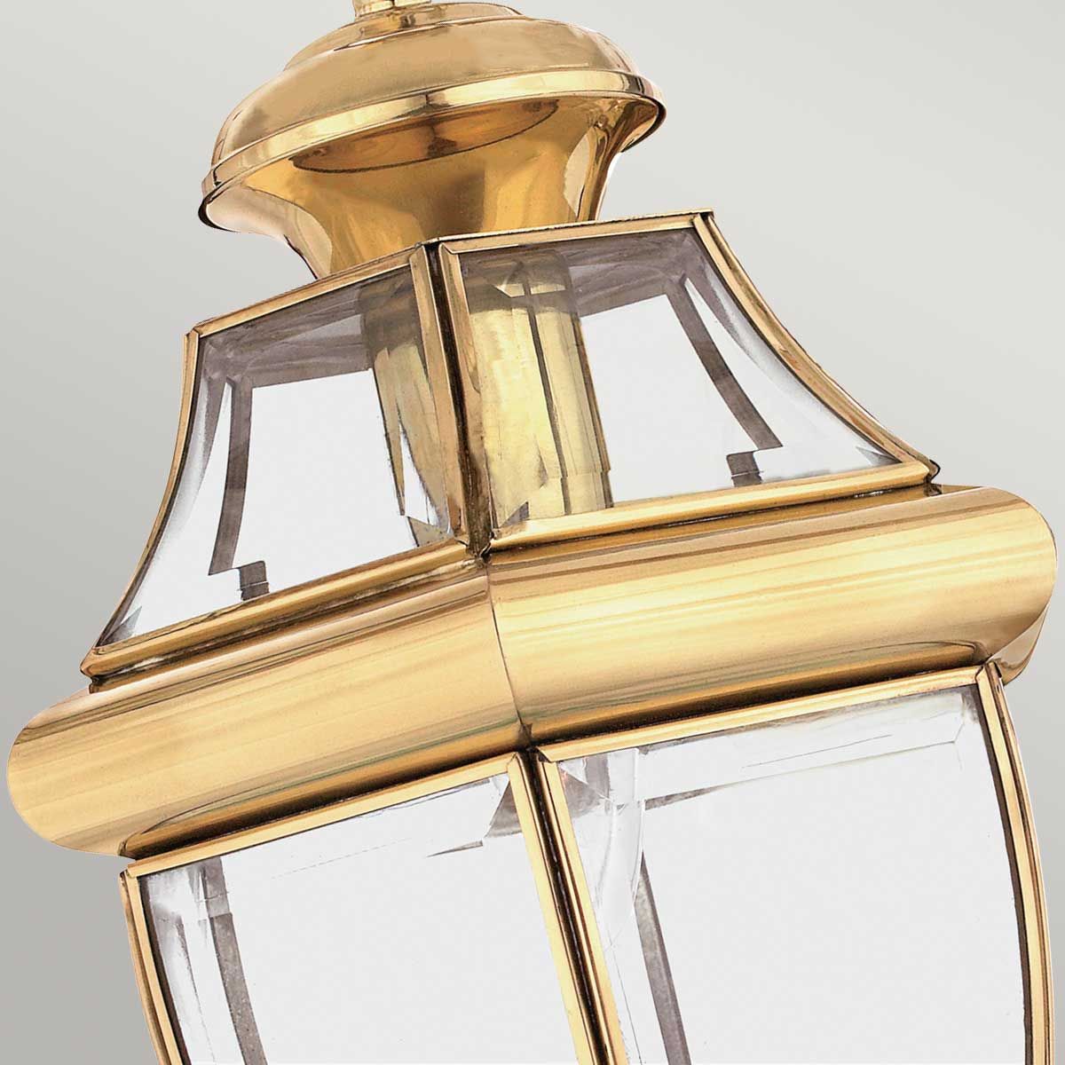 Newbury 1/2Lt Chain Lantern - Lacquered Polished Brass/Lacquered Aged Copper IP23 E27