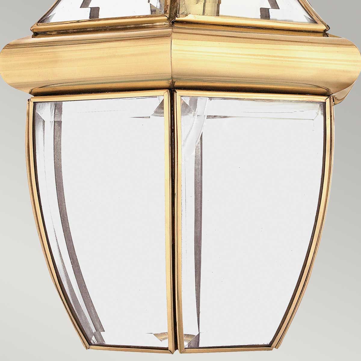 Newbury 1/2Lt Chain Lantern - Lacquered Polished Brass/Lacquered Aged Copper IP23 E27