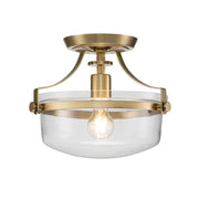 Penn Station 1 Light Semi-Flush - In Various Finishes E27