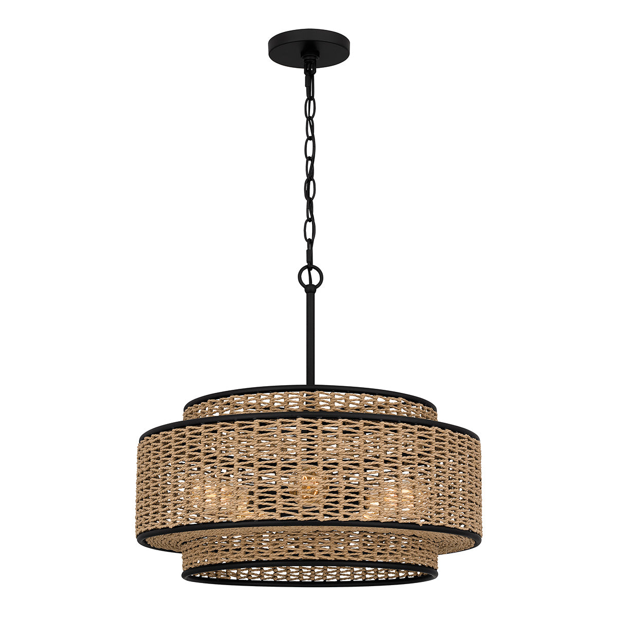 Quoizel Teton 5 lt Pendant - Matte Black E27