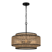 Quoizel Teton 5 lt Pendant - Matte Black E27