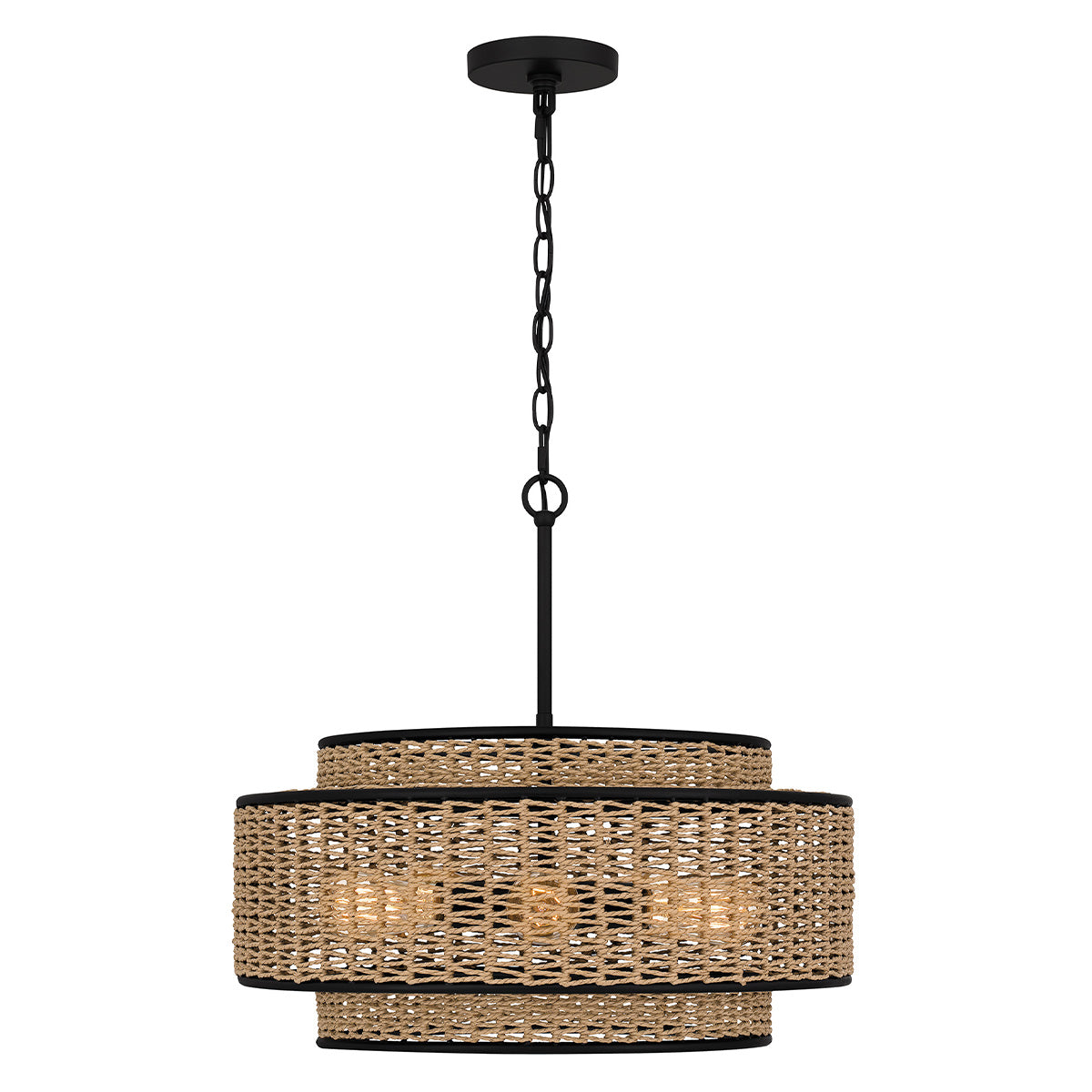 Quoizel Teton 5 lt Pendant - Matte Black E27