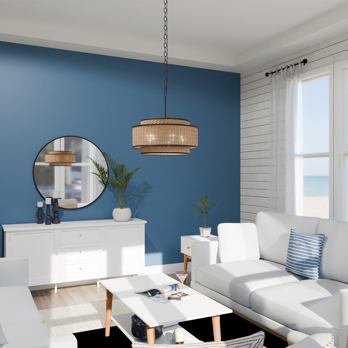 Quoizel Teton 5 lt Pendant - Matte Black E27