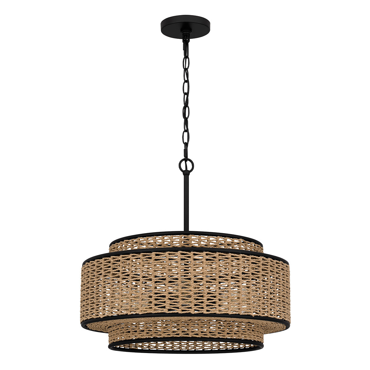 Quoizel Teton 5 lt Pendant - Matte Black E27