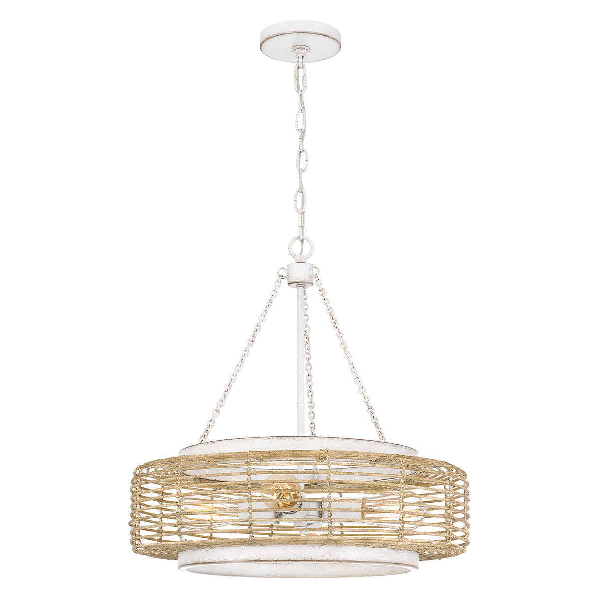 Quoizel Waylon 4 lt Pendant - Antique White E27