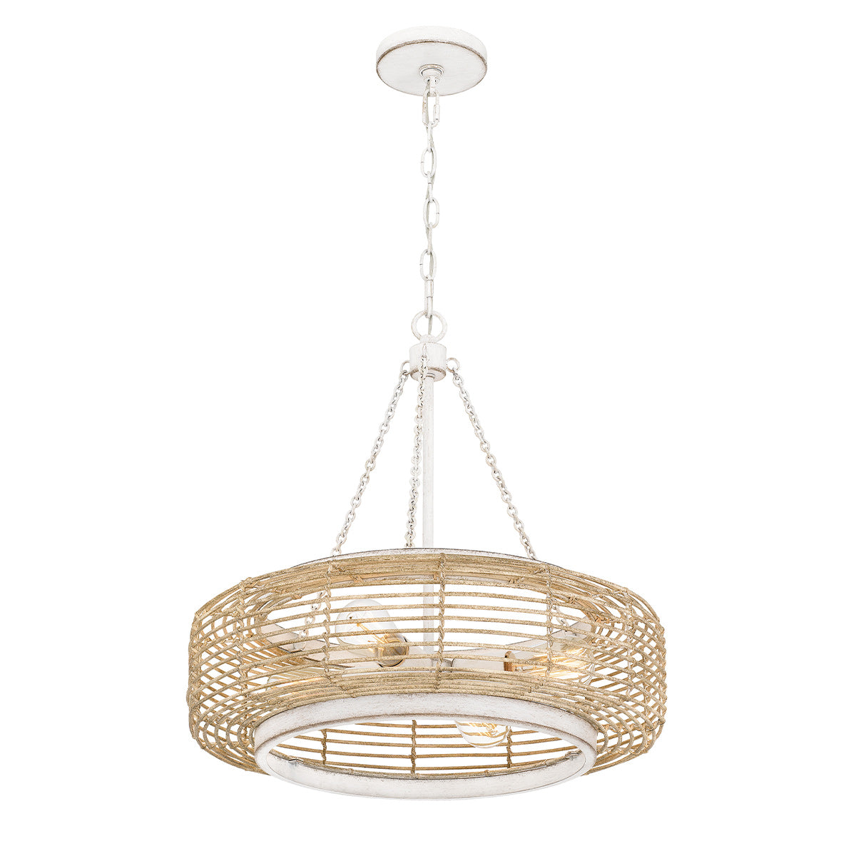 Quoizel Waylon 4 lt Pendant - Antique White E27