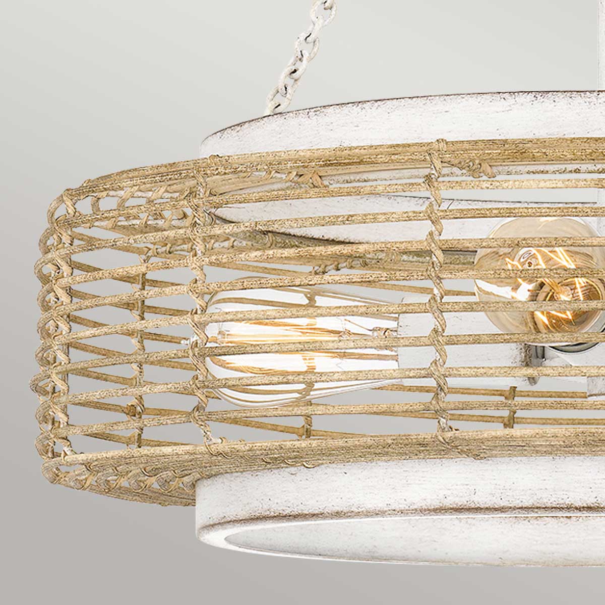 Quoizel Waylon 4 lt Pendant - Antique White E27