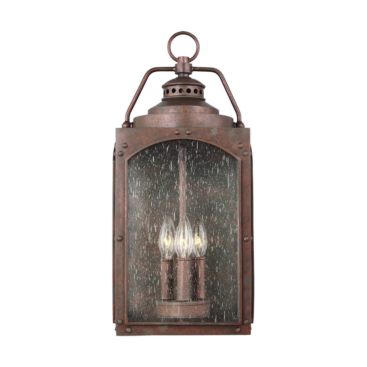 Randhurst Large Wall Lantern - Copper Oxide Finish