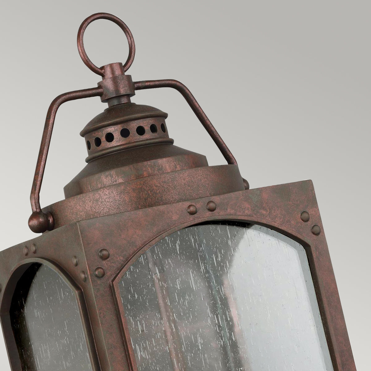 Randhurst Large Wall Lantern - Copper Oxide Finish
