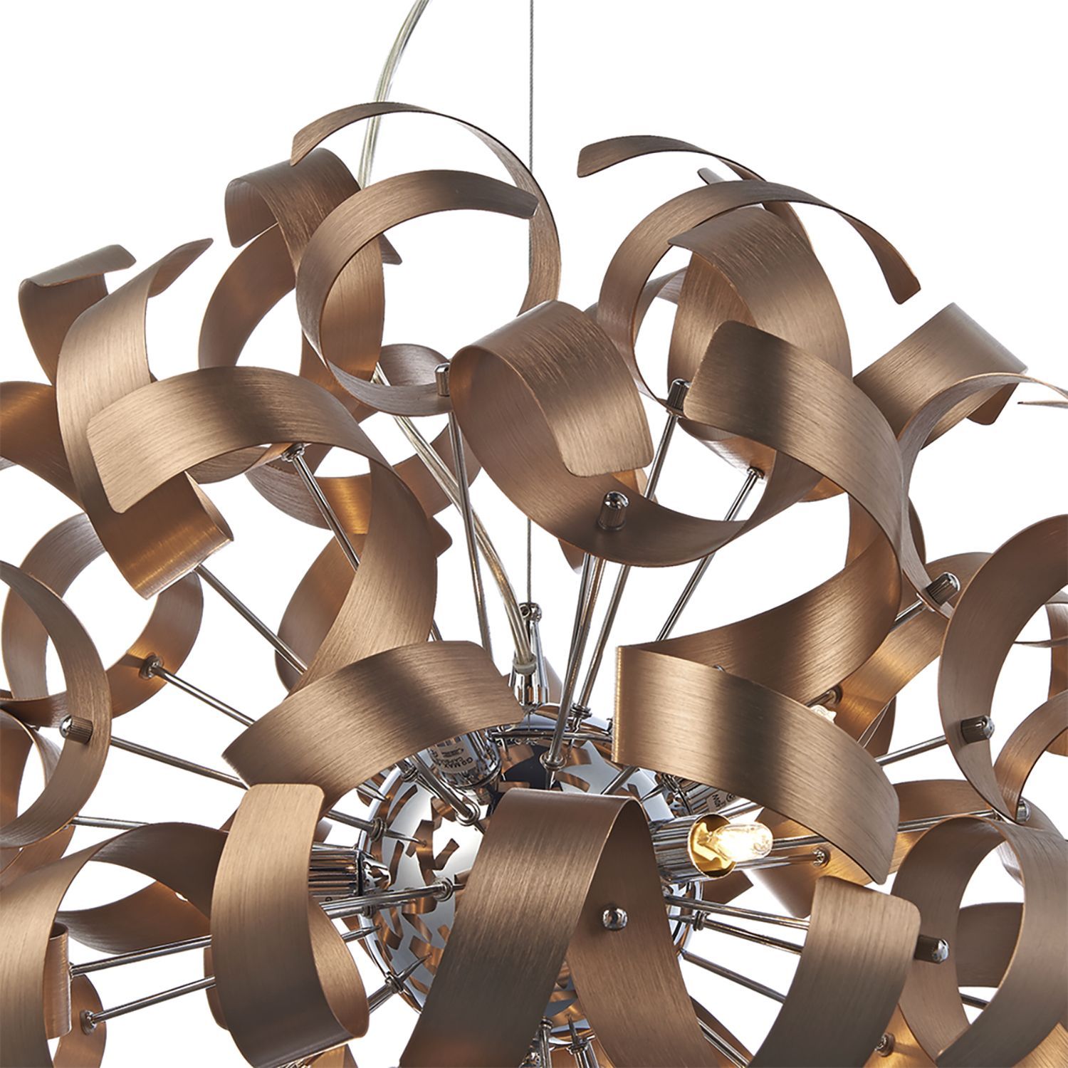 Rawley 9Lt Centre Ceiling Light - Brushed Copper Finish