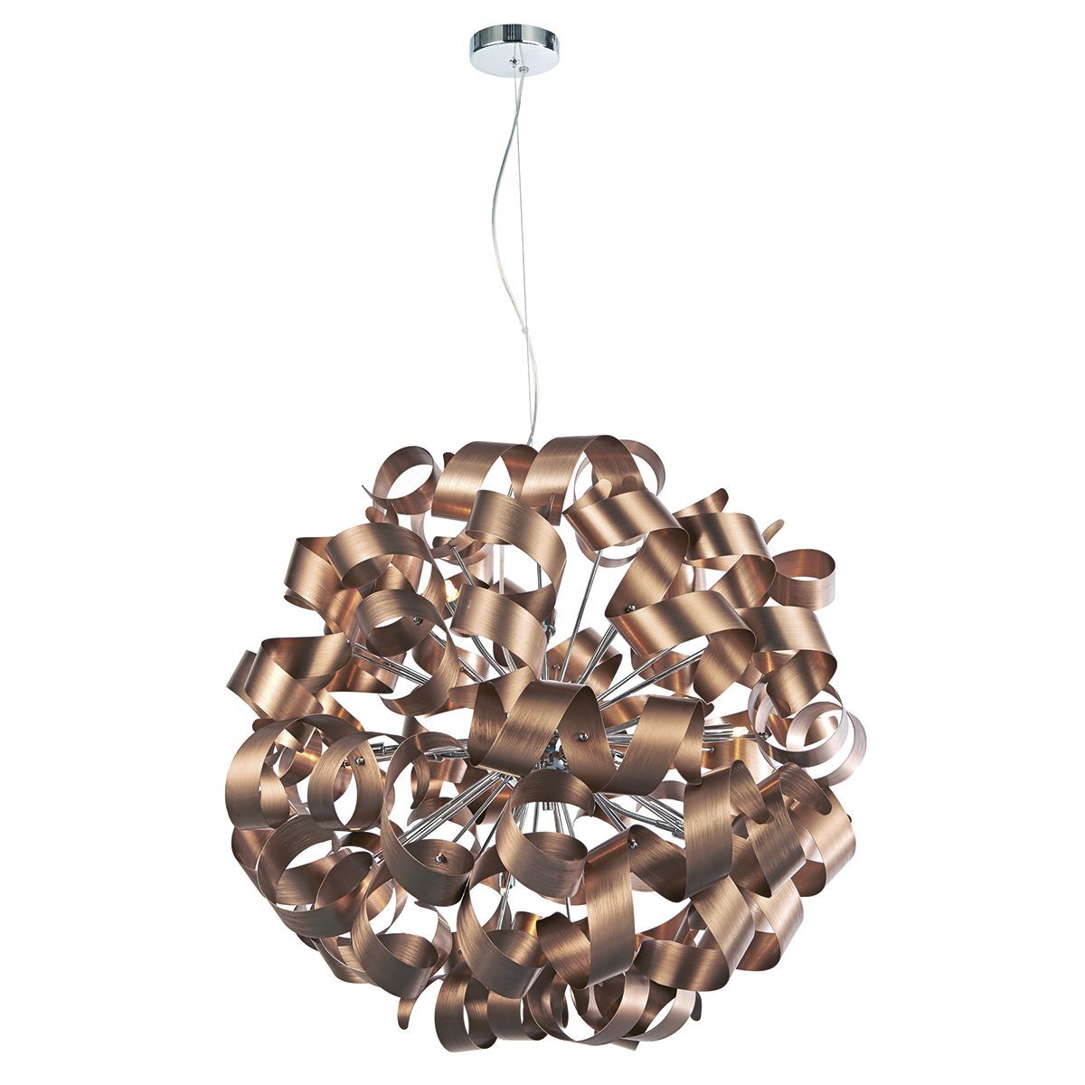 Rawley 12Lt Centre Ceiling Light - Brushed Copper Finish