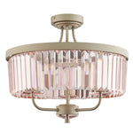 Regina Semi Flush Ceiling Light - Various Colours - Cusack Lighting