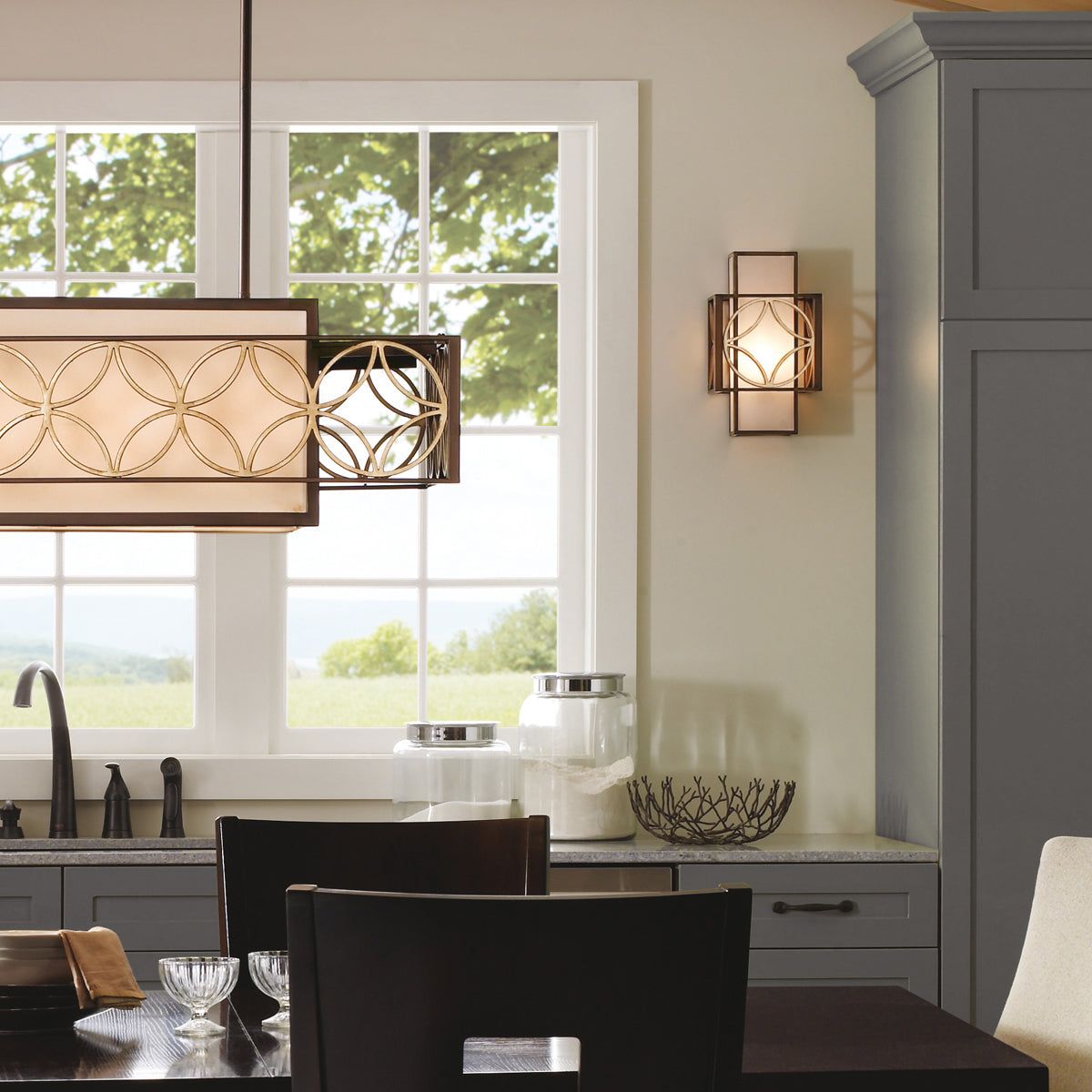 Remy 1L Wall Light - Heritage Bronze/Parissiene Gold Finish