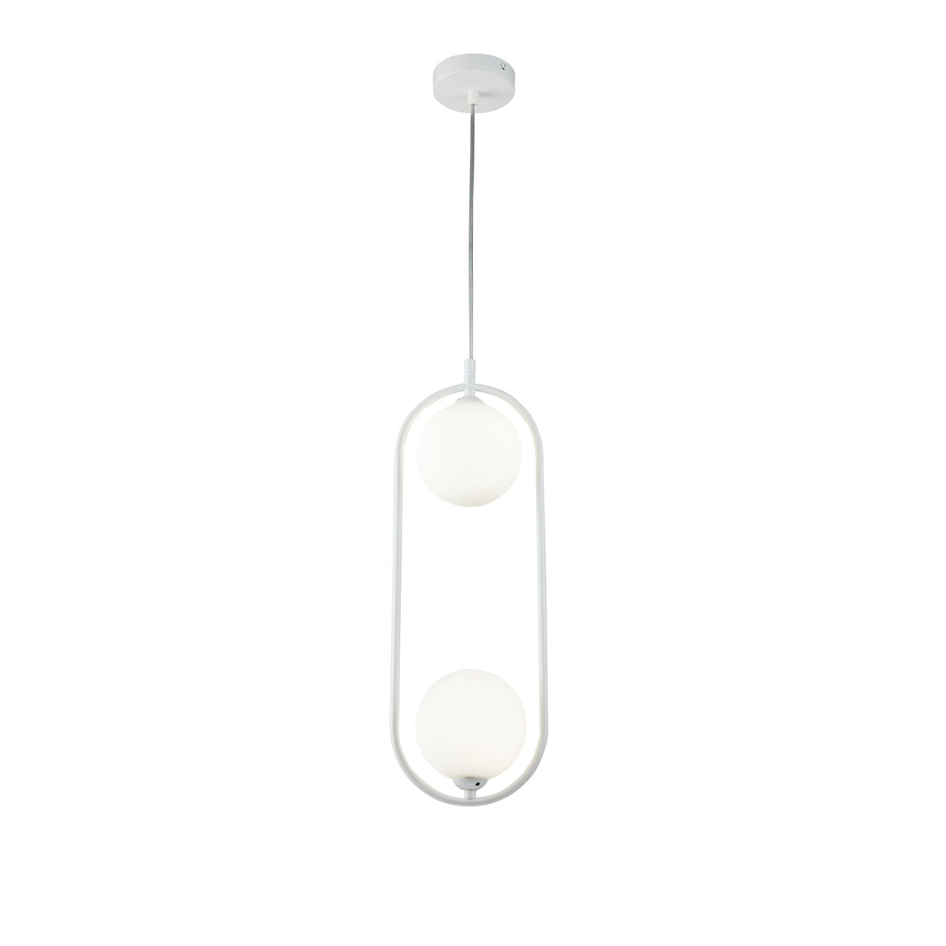 MAYTONI | Ring 2Lt Pendant Ceiling Light - White Finish IP20