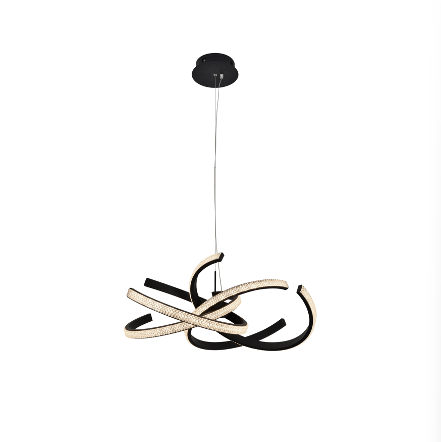 Ring II Black-Finish Centre Ceiling Light - Cusack Lighting