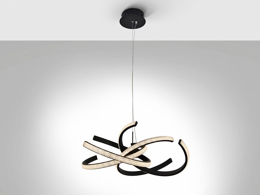 Ring II Black-Finish Centre Ceiling Light