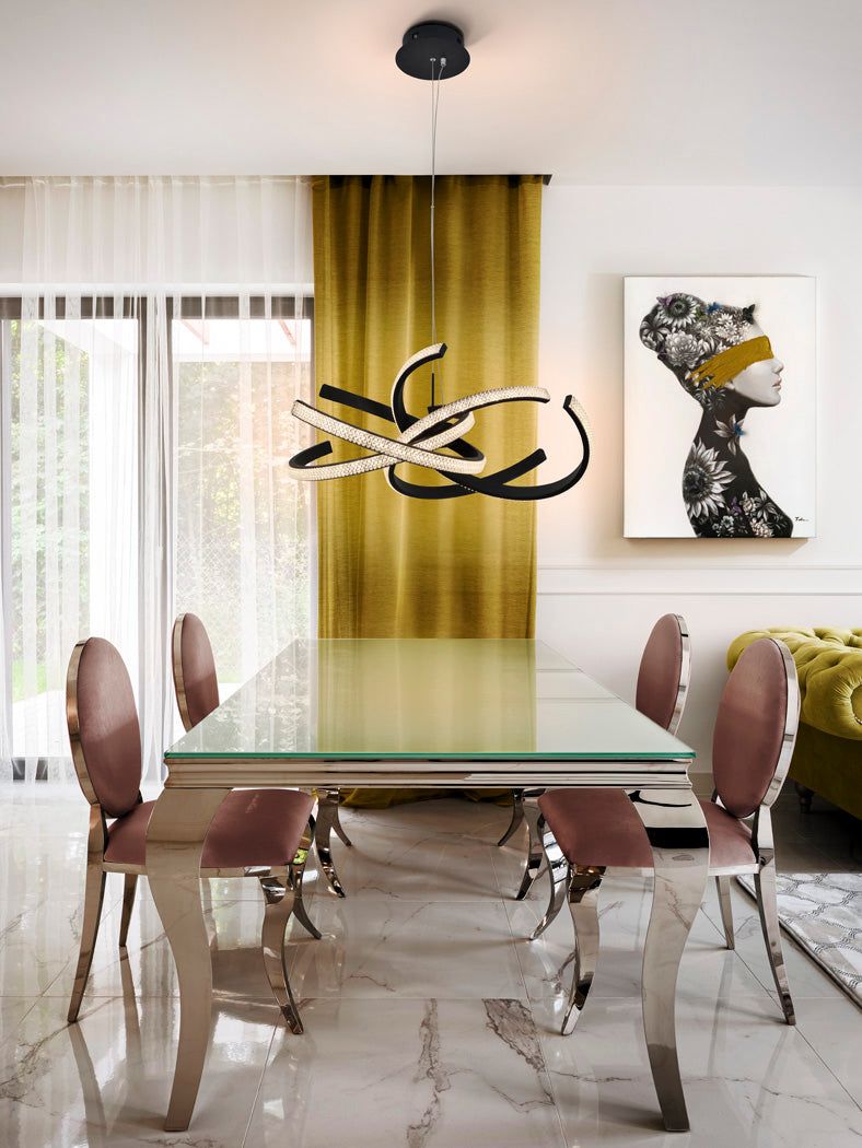 Ring II Black-Finish Centre Ceiling Light