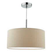 Ronda 3Lt Small Pendant With Shade And Diffuser - Ecru Finish