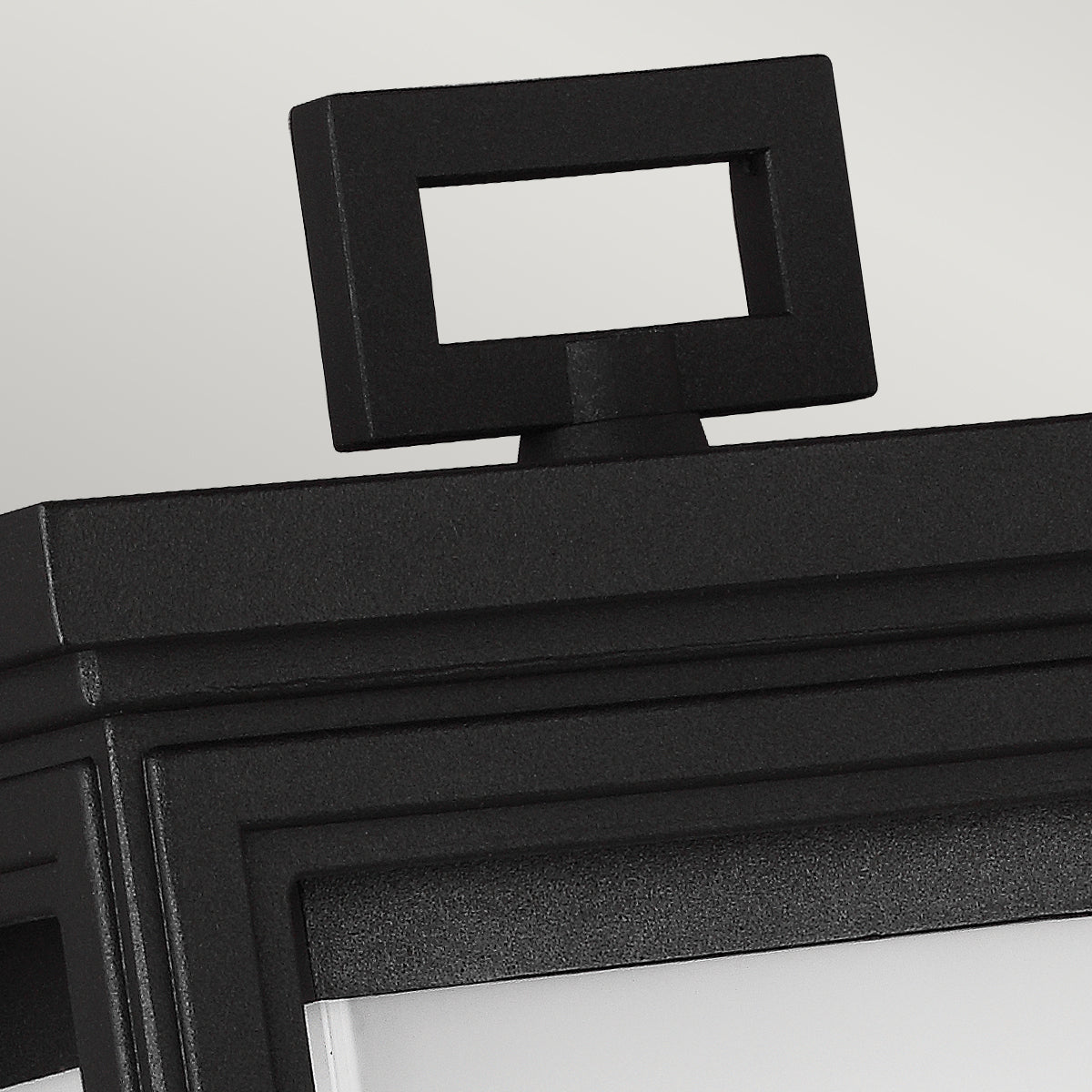 Roscoe Large Wall Lantern - Textured Black Finish