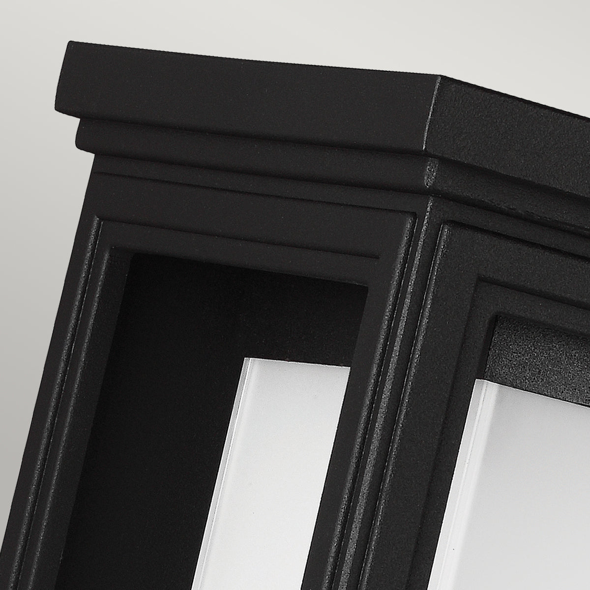 Roscoe Large Wall Lantern - Textured Black Finish