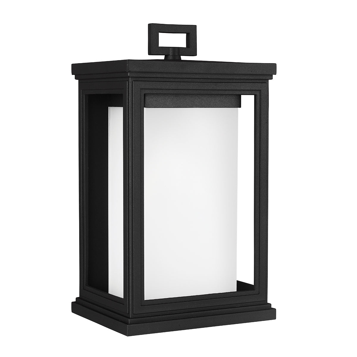 Roscoe Medium Wall Lantern - Textured Black Finish
