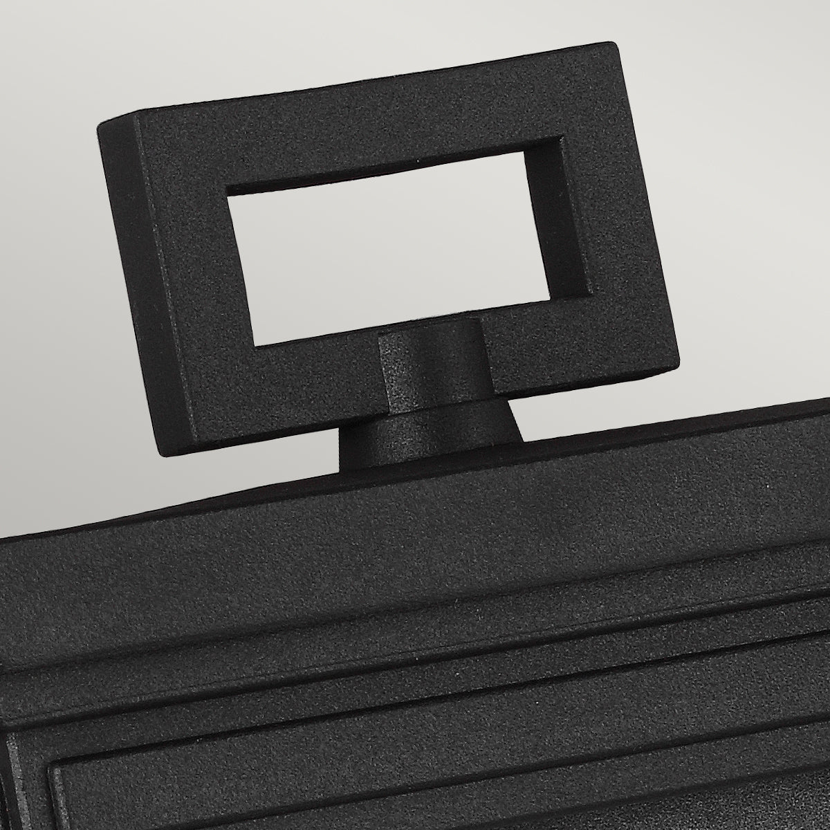 Roscoe Medium Wall Lantern - Textured Black Finish