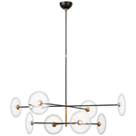 Calvino Centre Ceiling Light - Black/Brass