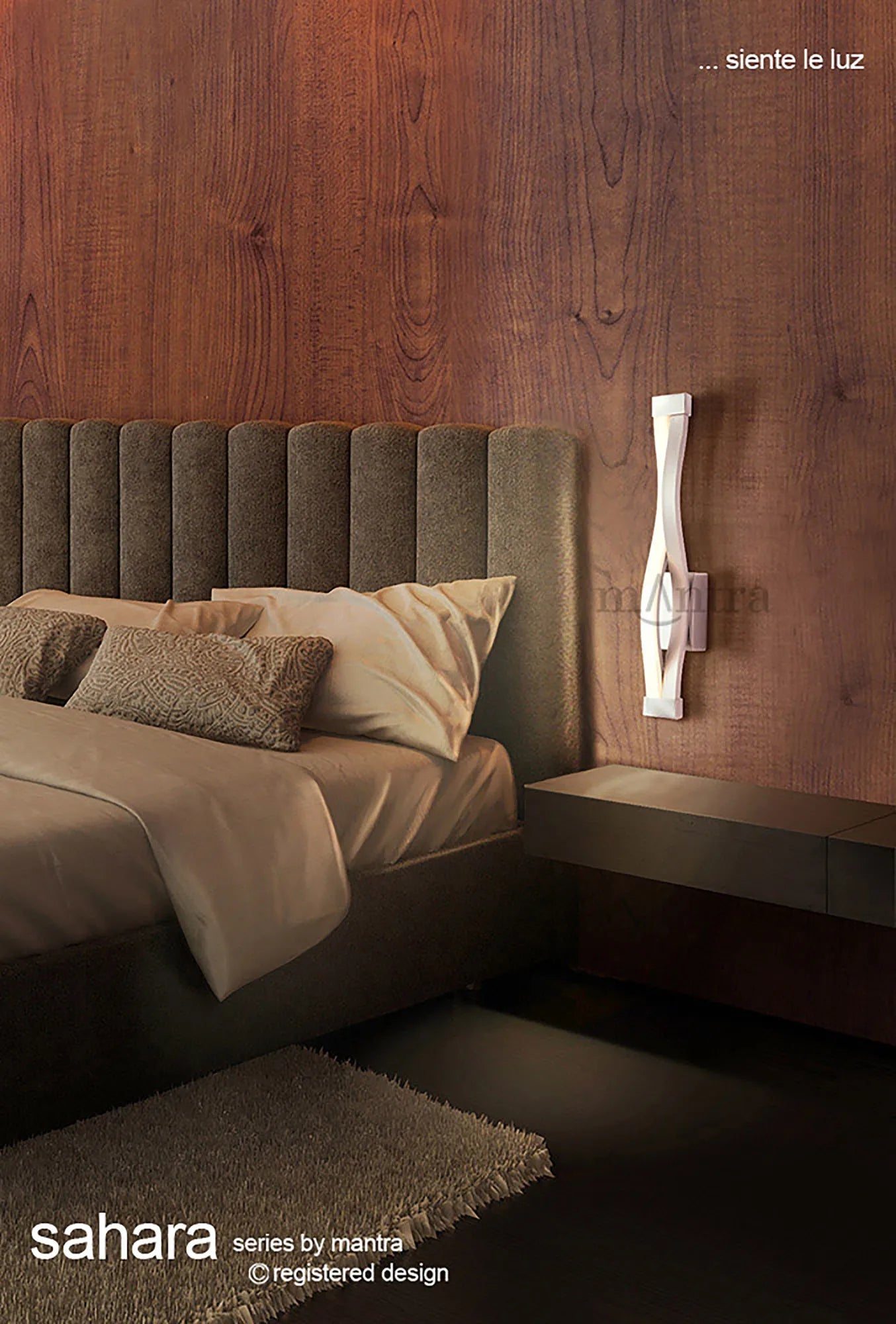 Sahara Brown Oxide LED Wall Lamp  - Brown/Silver