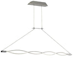 Sahara LED Linear Pendant - Chrome/Brown