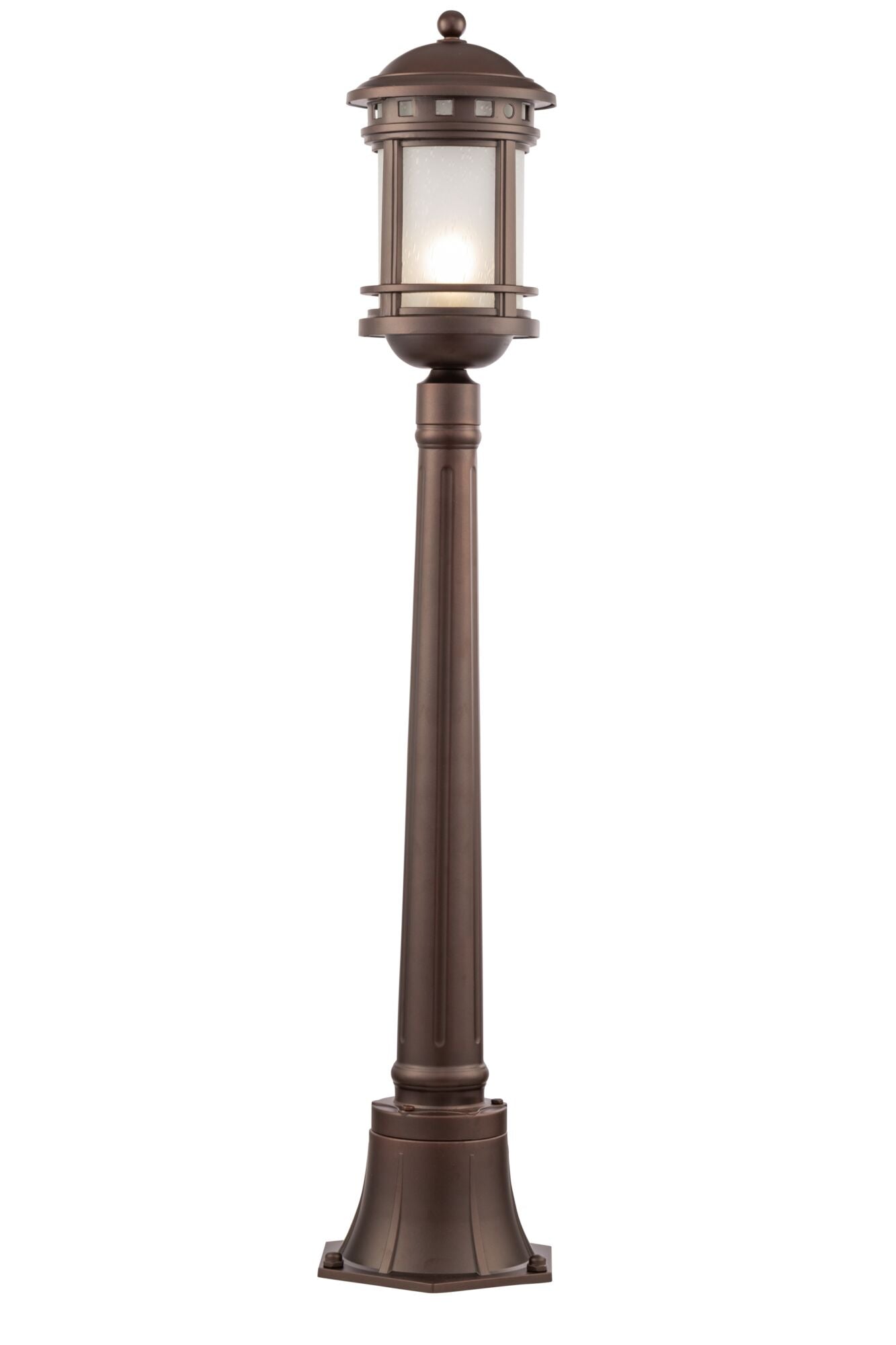 Salamanca Bollard Post Light - Brown Finish
