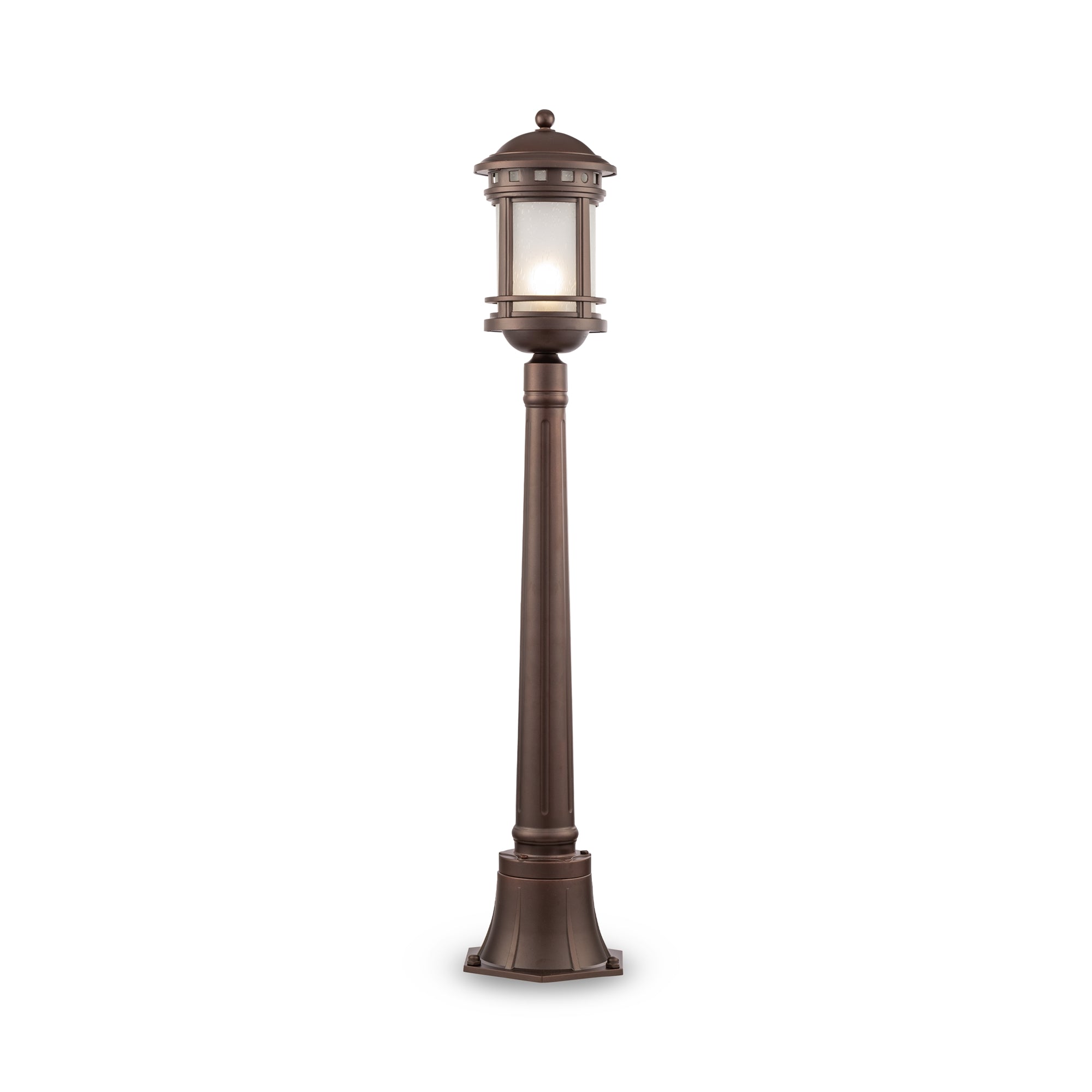 Salamanca Bollard Post Light - Brown Finish