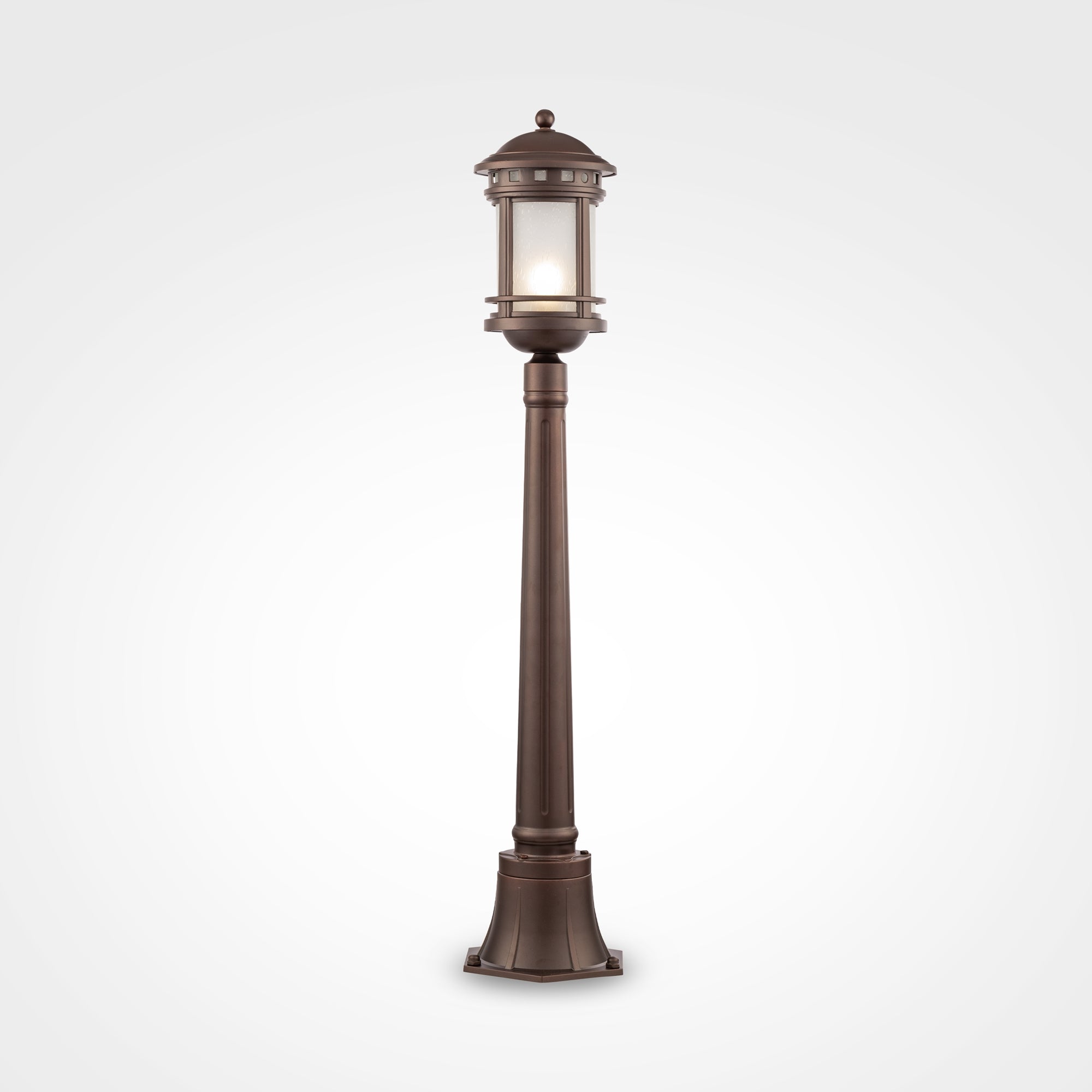 Salamanca Bollard Post Light - Brown Finish