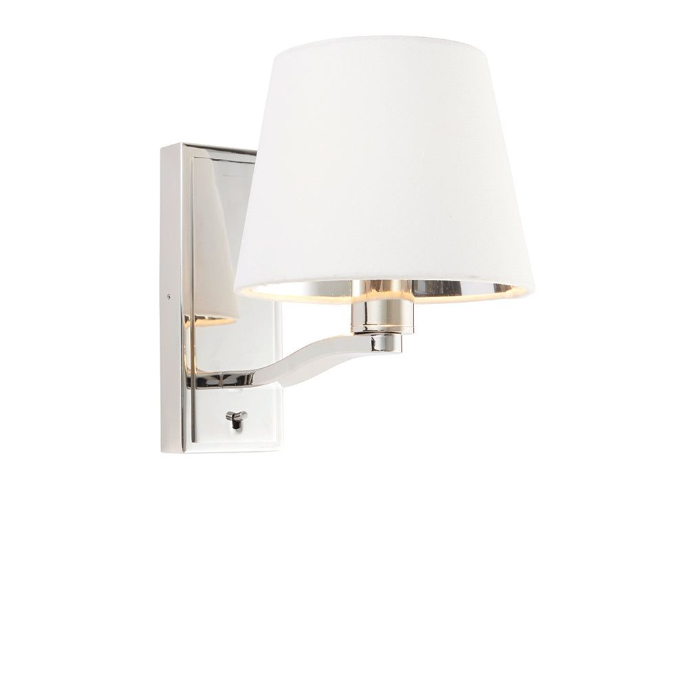 Shelbourne Single Wall Light - Brushed Gold/Bright Nickel