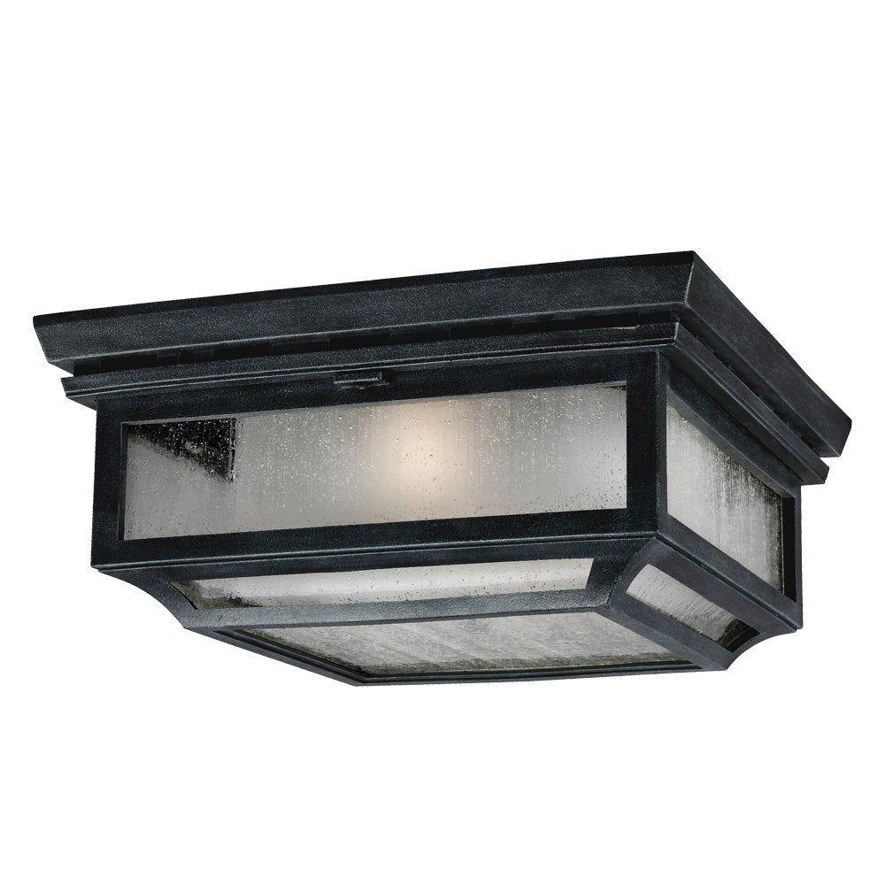 Shepherd 2Lt Flush Mount – Dark Weathered Zinc Finish