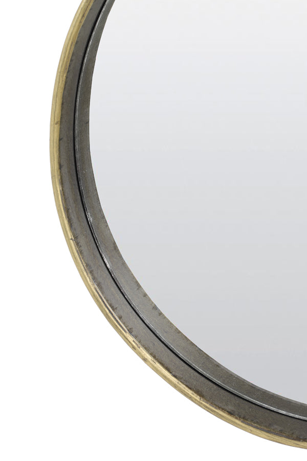 Sianna Round Mirror - Antique Bronze Finish