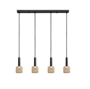 Sincro Black/gold-Finish Kitchen/Island - Cusack Lighting