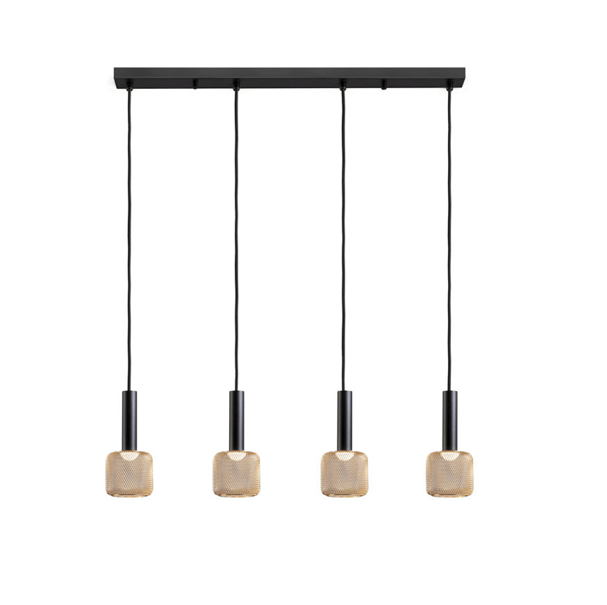 Sincro Black/gold-Finish Kitchen/Island - Cusack Lighting