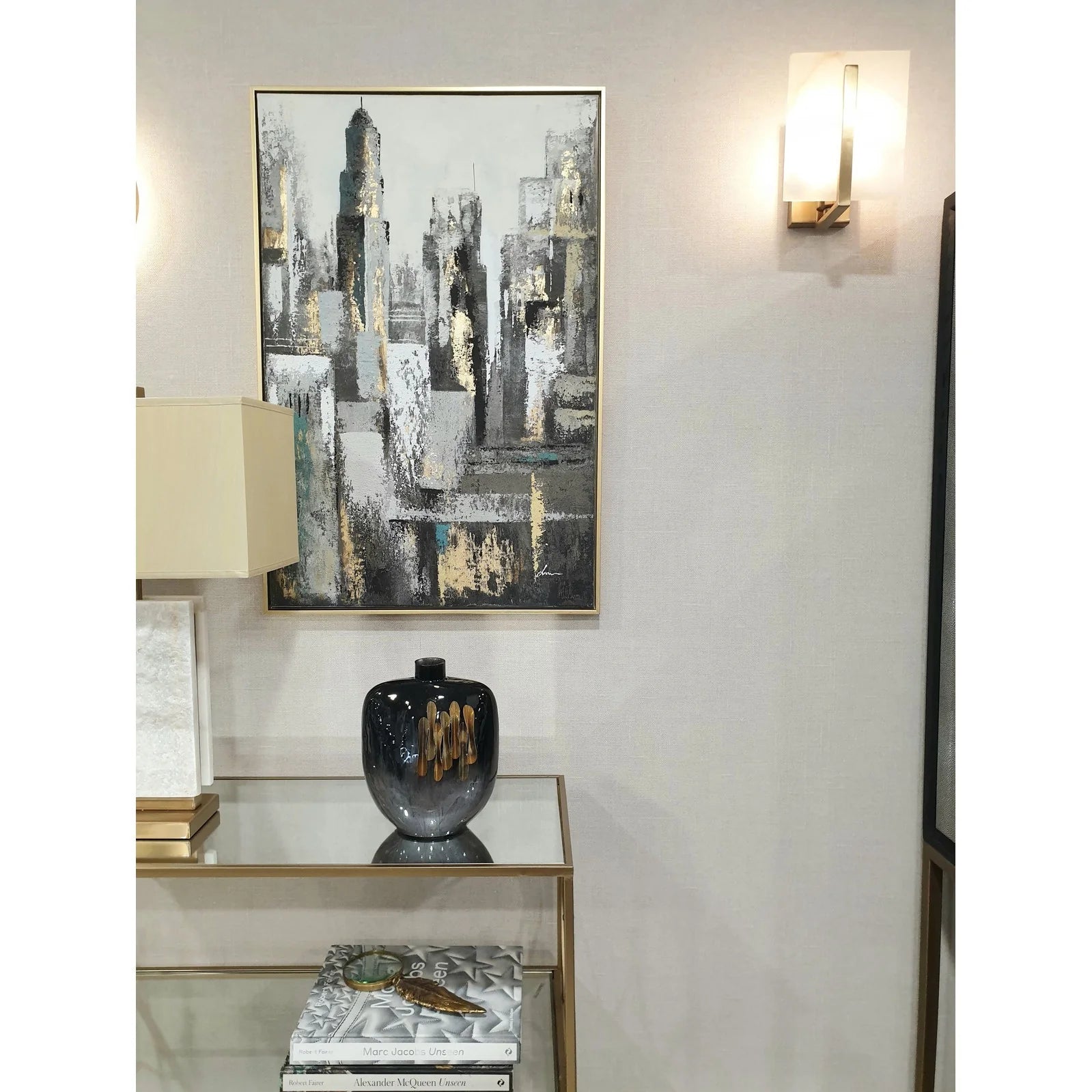 Skyline Wall Art - Gold Finish Frame