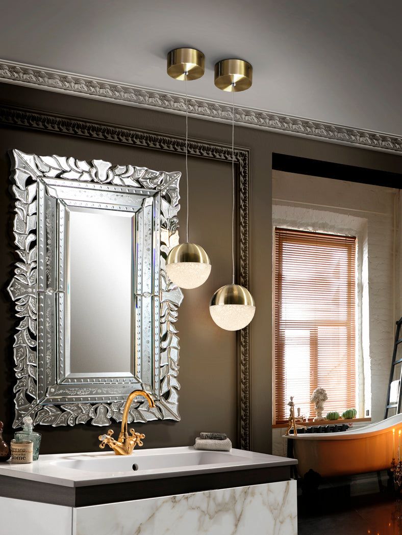 Sphere Led Lamp 1 L.,ø20,Brass Small/Large