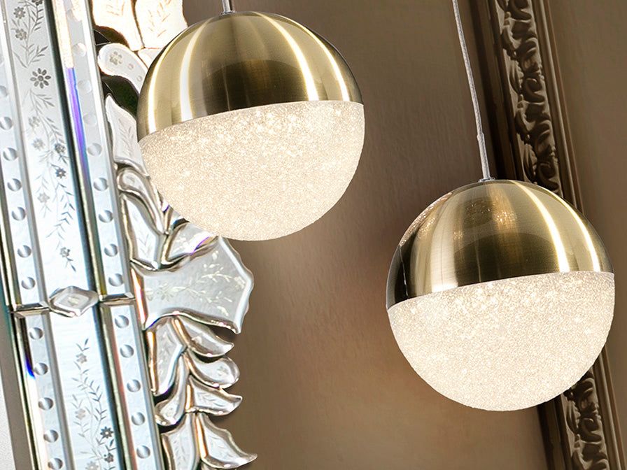 Sphere Led Lamp 1 L.,ø20,Brass Small/Large