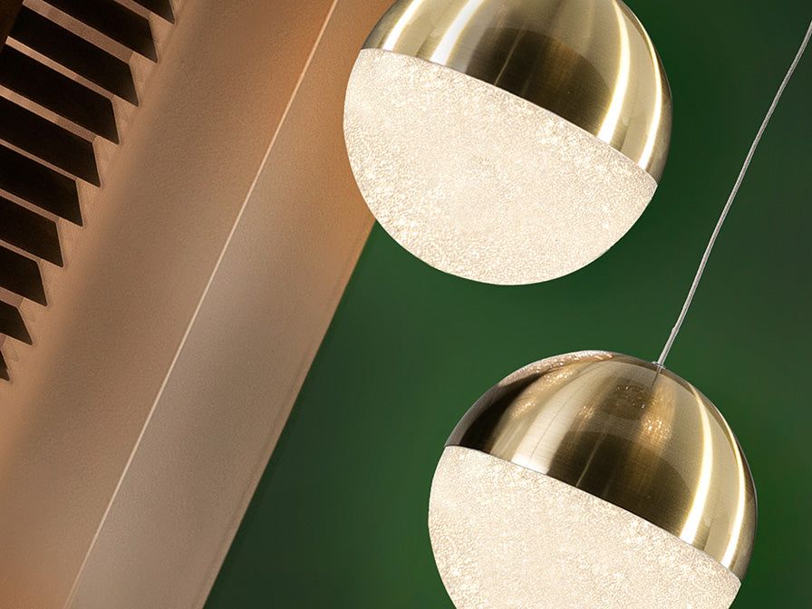 Sphere Led Lamp 1 L.,ø20,Brass Small/Large