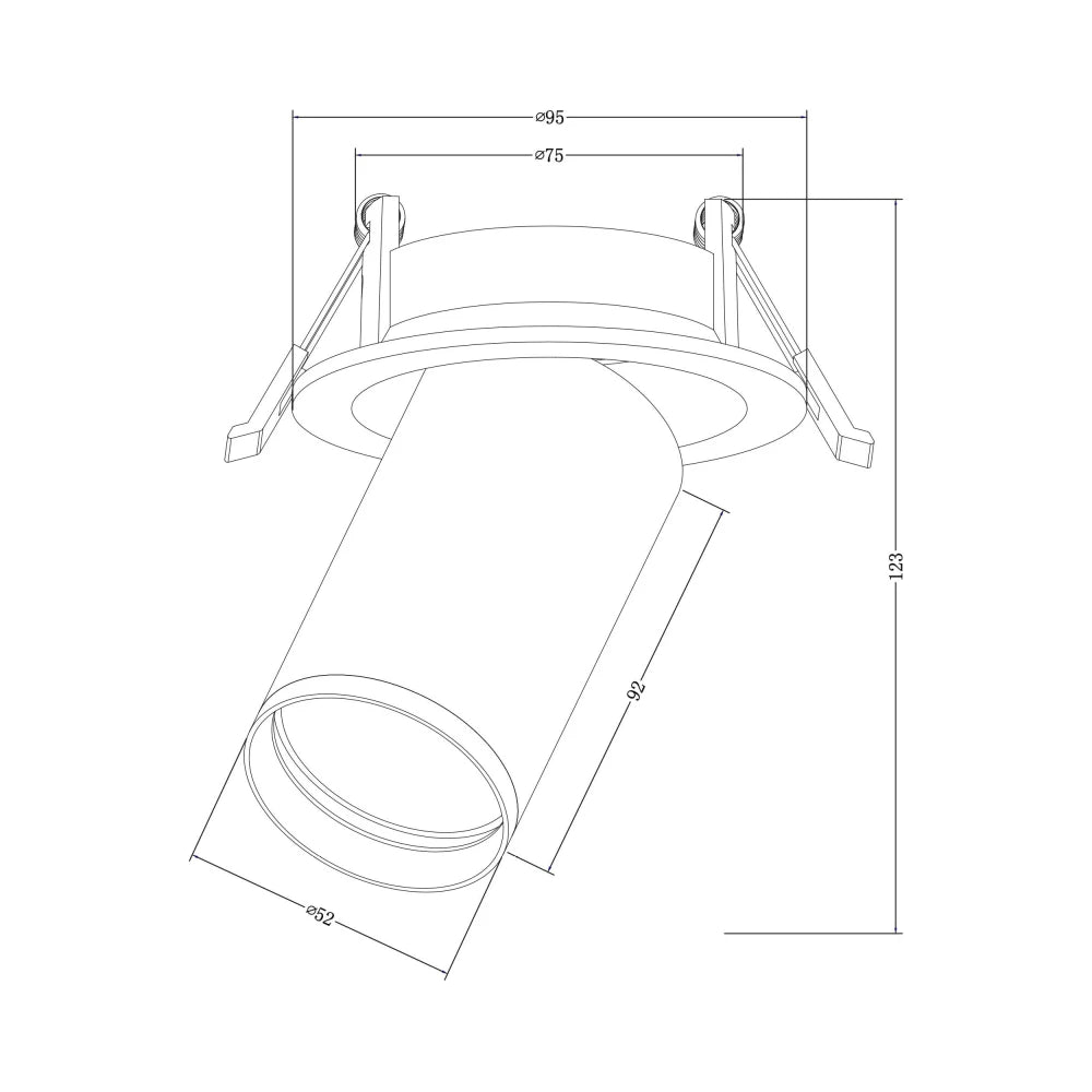 Focus S Recessed Spotlight IP20 - Various Colours