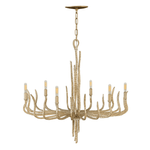 Elstead Spyre 6 Light Chandelier – Champagne Gold - Cusack Lighting